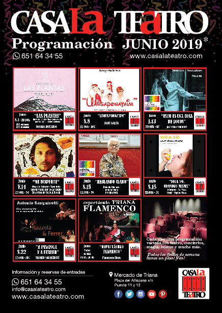 Programación de Teatro en Junio de CasaLa Teatro